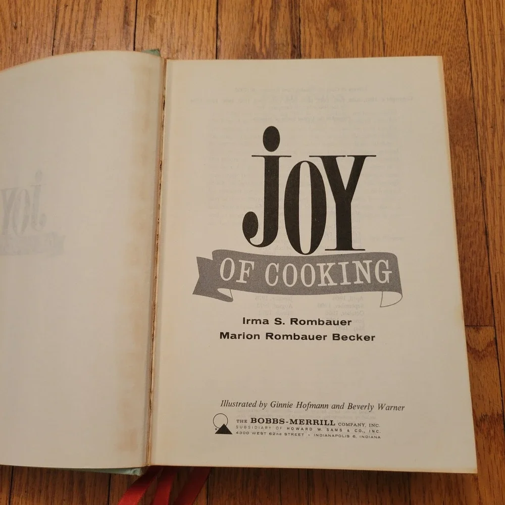 Joy of Cooking‎ Cookbook Irma S Rombauer Marion Rombauer Becker Hardcover 1962